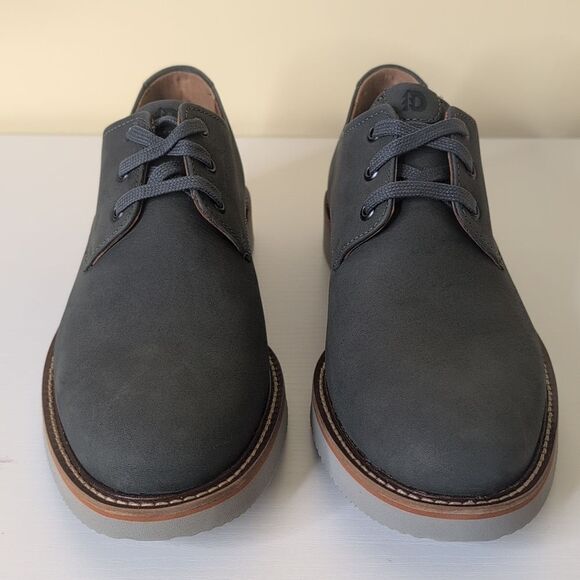 Dunham Men's 8 2E Clyde Plaintoe Dark Grey Suede Shoes, NEW - Picture 4 of 13